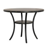 New Classic Furniture Crispin 48" Round Counter Table Gray D162G-CT-GRY