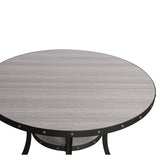 New Classic Furniture Crispin 48" Round Counter Table Gray D162G-CT-GRY