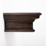 Halifax Mindi Floating Wall Shelf, Medium in Mindi, Plywood & Mindi Veneer with Black Wash Finish