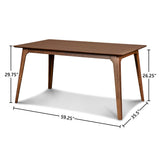 New Classic Furniture Oscar 60" Rectangle Table Walnut D1651-11