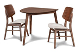 New Classic Furniture Oscar Corner Table Walnut D1651-13