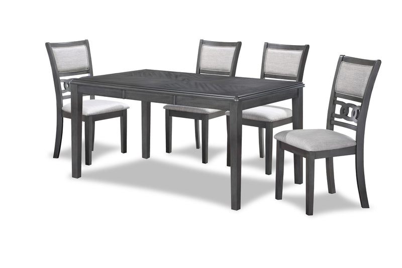 New classic furniture gia deals round dining set gray