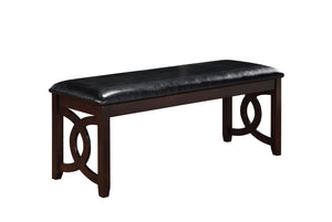 New Classic Furniture Gia 46" Bench Ebony D1701-25-EBY