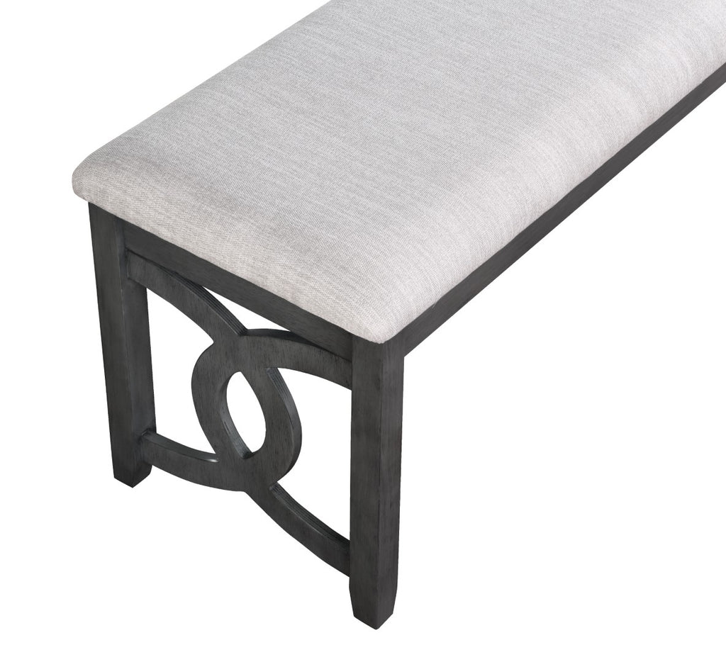 New Classic Furniture Gia 46" Bench Gray D1701-25-GRY