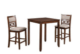 New Classic Furniture Gia 30" Counter Table with 2 Chairs & Stg Shelf Cherry D1701-32S-CHY