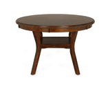 New Classic Furniture Gia Round Dining 5 Pc Set Brown D1701-50S-BRN