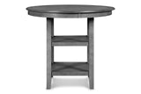 New Classic Furniture Gia Round Counter Dining 5 Pc Set Gray D1701-52S-GRY