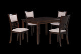 New Classic Furniture Gia 5Pc 48" Rect. Dining Table & 4 Chairs Cherry D1701-548-CHY