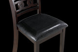 New Classic Furniture Gia 5Pc 48" Rect. Dining Table & 4 Chairs Ebony D1701-548-EBY