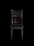 New Classic Furniture Gia 5Pc 48" Rect. Dining Table & 4 Chairs Ebony D1701-548-EBY