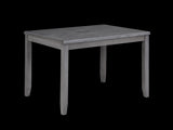 New Classic Furniture Gia 5Pc 48" Rect. Dining Table & 4 Chairs Gray D1701-548-GRY