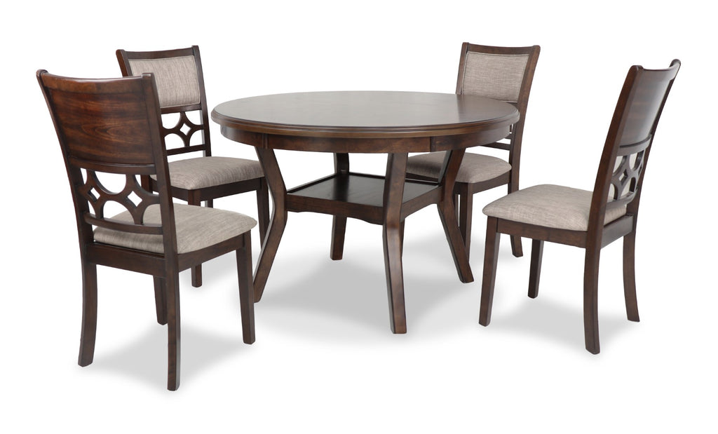 New Classic Furniture Mitchell 5 Pc Dining Set Cherry D1763-50S-CHY