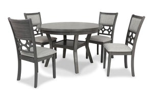 New Classic Furniture Mitchell 5 Pc Dining Set Gray D1763-50S-GRY