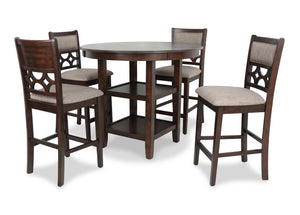New Classic Furniture Mitchell 5 Pc Counter Set Cherry D1763-52S-CHY