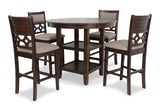 New Classic Furniture Mitchell 5 Pc Counter Set Cherry D1763-52S-CHY