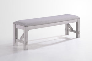 New Classic Furniture Maisie Bench White/ Brown D1903-25
