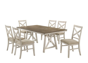 New Classic Furniture Somerset Dining Table Vintage White D2959-10