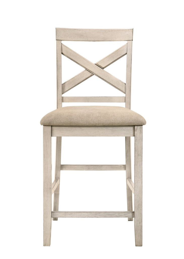 New Classic Furniture Somerset Counter Chair Vintage White - Set of 2 D2959-22