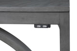 New Classic Furniture Bella Counter Sofa Table With 2 Stools & Usb Port Gray D324-3P-GRY