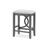 New Classic Furniture Bella Counter Sofa Table With 2 Stools & Usb Port Gray D324-3P-GRY