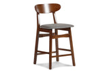 New Classic Furniture Morocco 24" Pub Stool with Dark Gray Seat Cushion - Set of 2 D331-22-DGR