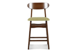New Classic Furniture Morocco 24" Pub Stool with Green Seat Cushion - Set of 2 D331-22-GRN
