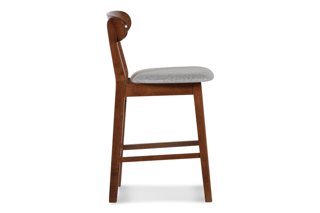 New Classic Furniture Morocco 24" Pub Stool with Light Gray Seat Cushion - Set of 2 D331-22-GRY