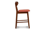 New Classic Furniture Morocco 24" Pub Stool with Orange Seat Cushion - Set of 2 D331-22-ORG