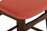 New Classic Furniture Morocco 24" Pub Stool with Orange Seat Cushion - Set of 2 D331-22-ORG