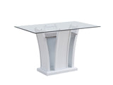 New Classic Furniture Platina Glass Top For Dining Or Counter Table D3639-10T
