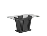 New Classic Furniture Platina Dining Table Base Glitter Gray D3639G-10B