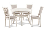 New Classic Furniture Amy 5Pc Round Dining Set Bisque D3651-50S-BSQ