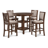 New Classic Furniture Amy 5 Pc Counter Dining Set Cherry D3651-52S-CHY