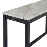 New Classic Furniture Celeste Theater Bar Table with 3 Stools Gray D400-B3S-GRY