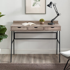 D42MAR3DGW - walker edison 42 3 drawer angled front desk