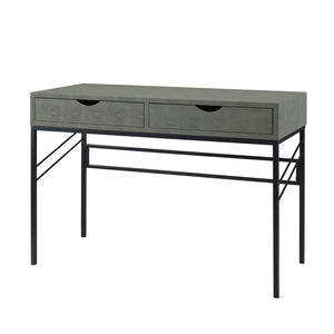 Vetti 44" Faux Shagreen 2 Drawer Desk