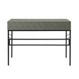 Vetti 44" Faux Shagreen 2 Drawer Desk