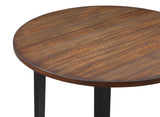 New Classic Furniture Potomac 42" Round Counter Table & 4 Chairs Brown/Black D4832B-42S-CTR