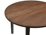 New Classic Furniture Potomac 48" Round Dining Table & 4 Chairs Brown/Black D4832B-48S-RND