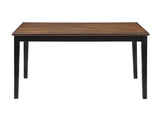 New Classic Furniture Potomac 60" Rectangle Dining Table & 4 Chairs Brown/Black D4832B-60S-REC