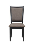 New Classic Furniture Potomac 60" Rectangle Dining Table & 4 Chairs Brown/Black D4832B-60S-REC