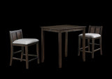 New Classic Furniture Heston 36" Storage Counter Table Set with 2 Chairs Cherry D5773-32-CHY