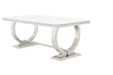 New Classic Furniture Tempest Dining Table Top White D617-10T