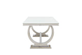 New Classic Furniture Tempest Dining Table Top White D617-10T