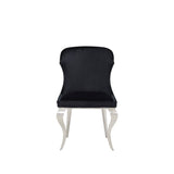 New Classic Furniture Ulysses Black with Silver Nailhead Trim Dining Chair - Set of 2 D957-231-BLK