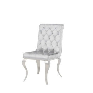 New Classic Furniture Viola Pale Blue Crystal Tufted Dining Chair - Set of 2 D970-2174-LBL