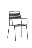 Belle Indoor/Outdoor Dining Armchair, Grey Aluminium Frame, E-Coating And Powdercoating Finish I...