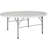 EE1696 Classic Commercial Grade Round Plastic Folding Table