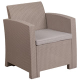 English Elm EE1715 Contemporary Patio Lounge Chair Light Gray EEV-13248