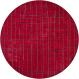 Chandra Rugs Daisa 100% Wool Hand-Tufted Contemporary Rug Red/Green/Blue/Orange 7'9 Round